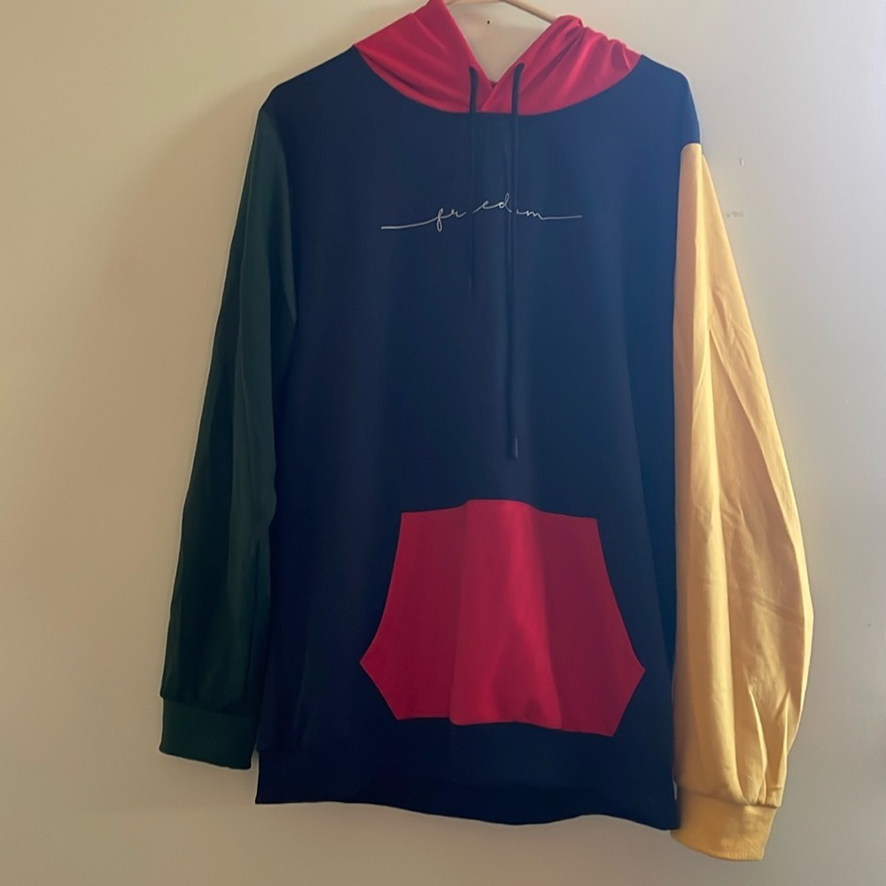 FREEDOM COLOR BLOCK HOODIE